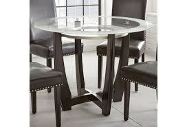 Sale ends in 1 day. Steve Silver Verano Contemporary 45 Round Glass Top Dining Table Standard Furniture Dining Tables