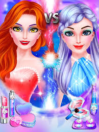 ice vs fire princess makeup on the app