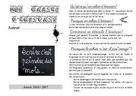 Page De Garde Cahier D écrivain Ce2 - Cahier de l'écrivain - Production écrite CE2, CM1, CM2 - La Salle des  Maitres
