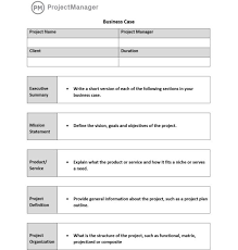 business case template for word free