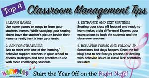 The purpose of implementing classroom. Top 4 Classroom Management Tips Themes And Variations Usa