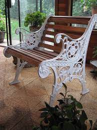 Metal Outdoor Bench Wrought Iron Bench
