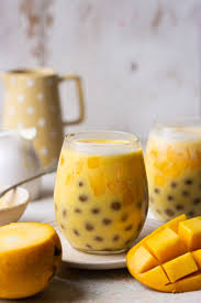 mango boba milk bake with shivesh