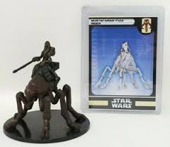 The most common star wars miniatures material is plastic. Wizards Of The Coast Star Wars Miniatures Mustafarian Flea Rider W Card 3 Rpg Ebay