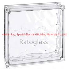 colored tinted crystal glass block wall