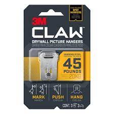 3m Claw 45 Lbs Drywall Picture Hanger