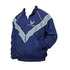 Dscp Usaf Air Force Jacket Workout Jogging Windbreaker Blue Uniform Rain Coat Pt Usgi
