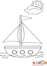 It develops fine motor skills, thinking, and fantasy. Summer Boat Coloring Pages For Kids Prin Out Kids Coloring Pages