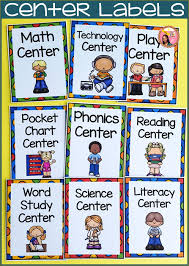 Center Labels For The Classroom School Classroom Center