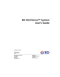 Bd Facsverse System Users Guide Manualzz Com