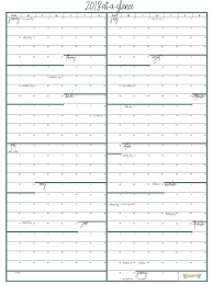 Year At A Glance Free Printable Calendar All Things Thrifty