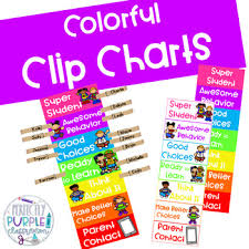 Colorful Clip Charts