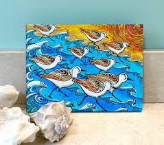 Sanderling Ceramic Tile Wall Art