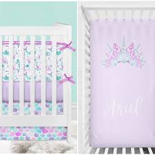 Mermaid Crib Bedding Girl Baby Bedding