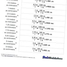 Medical Metric System Chart Customary Units Measurement
