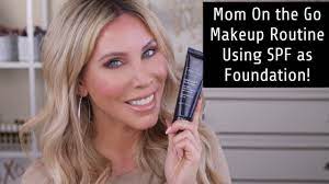 my spf makeup routine mom on the go