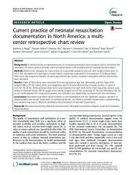Current Practice Of Neonatal Resuscitation Documentation In