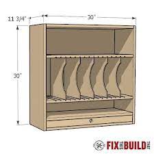 cordless tool storage cabinet plans