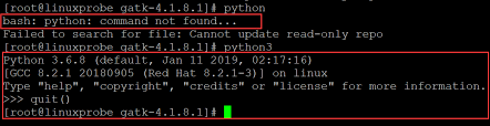 linux redhat8 usr bin env python
