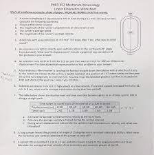 Solved Phed 352 Mechanical Kinesiology