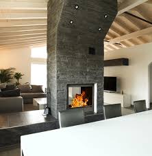 Double Sided Wood Fireplaces