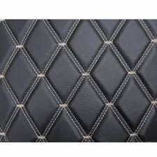 Black Quilting Embroidery 7d Leather