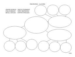 Essay Graphic Organizer Cluster Bubble Map