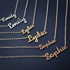 large personalised any name necklace