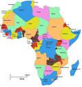 Map of Africa highlighting countries. | Download Scientific Diagram
