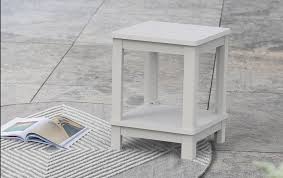 White Outdoor Adirondack Side Table