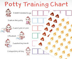 Potty Training Sticker Chart Reward Monkey Design For Toddler Girls And Boys Toilet Seat Motivational Weekly Progress Gift With Poop Pee Sticker