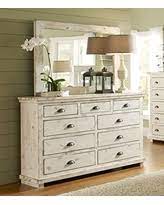 A bed for the bedroom and a dining table for the dining room. Amazing White Distressed Bedroom Furniture Deals Bhg Com Shop