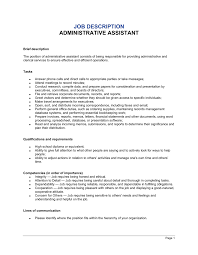 Taking their duties and responsibilities, there are certain skills and. Administrative Assistant Job Description Template By Business In A Box