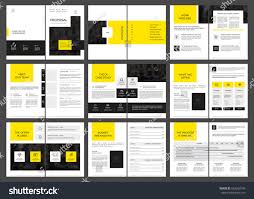Design Proposal Vector Template Brochures Flyers Stock Vector