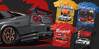 car t shirt designs pack 70 vector