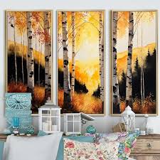 Landscape Forest Framed Canvas Wall Art