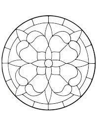 stained glass window coloring page