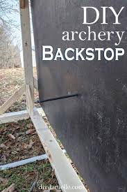 diy archery backstop for a home archery
