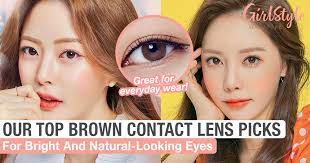 brown contact lens to get for bright