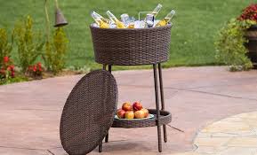 Wicker Ice Bucket Stand Groupon Goods