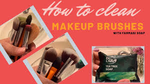 how to clean makeup brushes with