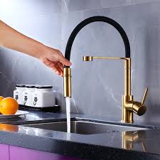 Best kitchen sink faucet is a great way of making the kitchen look great.moreover, the best sink should have a long spout and it should swivel to at least one hundred and eighty degrees. Contemporary Rose Gold Pull Out Flexible Water Mixer Faucet Kitchen Sink Tap Buy Sink Faucet Kitchen Faucet Brass Gold Pull Down Spray Torneira Cozinha Brushed Gold Kitchen Faucet Product On Alibaba Com