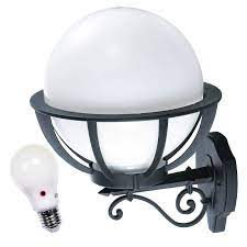Wall Light With 9w Led Photocell Bulb