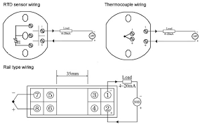Temperature Transmitter Pt100 E K S B T J N R Type