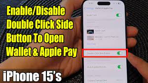 side on to open wallet apple pay