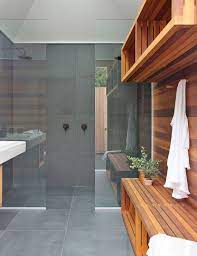A Bathroom Renovation With A Sauna