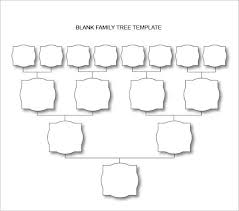 blank family tree chart 6 free excel