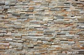 Wall Mural Stacked Stone Wall Pixers Uk