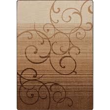 mingle 4 x 6 brown abstract area rug