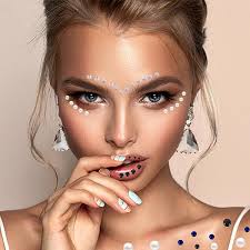 face rhinestones makeup gems body jewelry